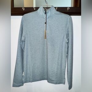 NWT Duck Head Wakeman Stripe Performance 1/4 Zip Pullover size X-Small
